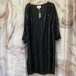 Beaded Tunic Cover Up Sz S/M